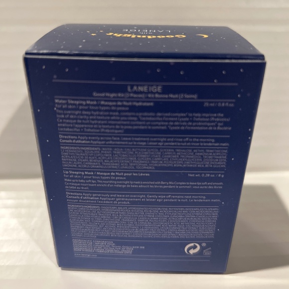 🍀 Laneige 🍀 Lip & Water Sleeping Mask Night Kit Set Made in Korea!  🍀 - Picture 4 of 5